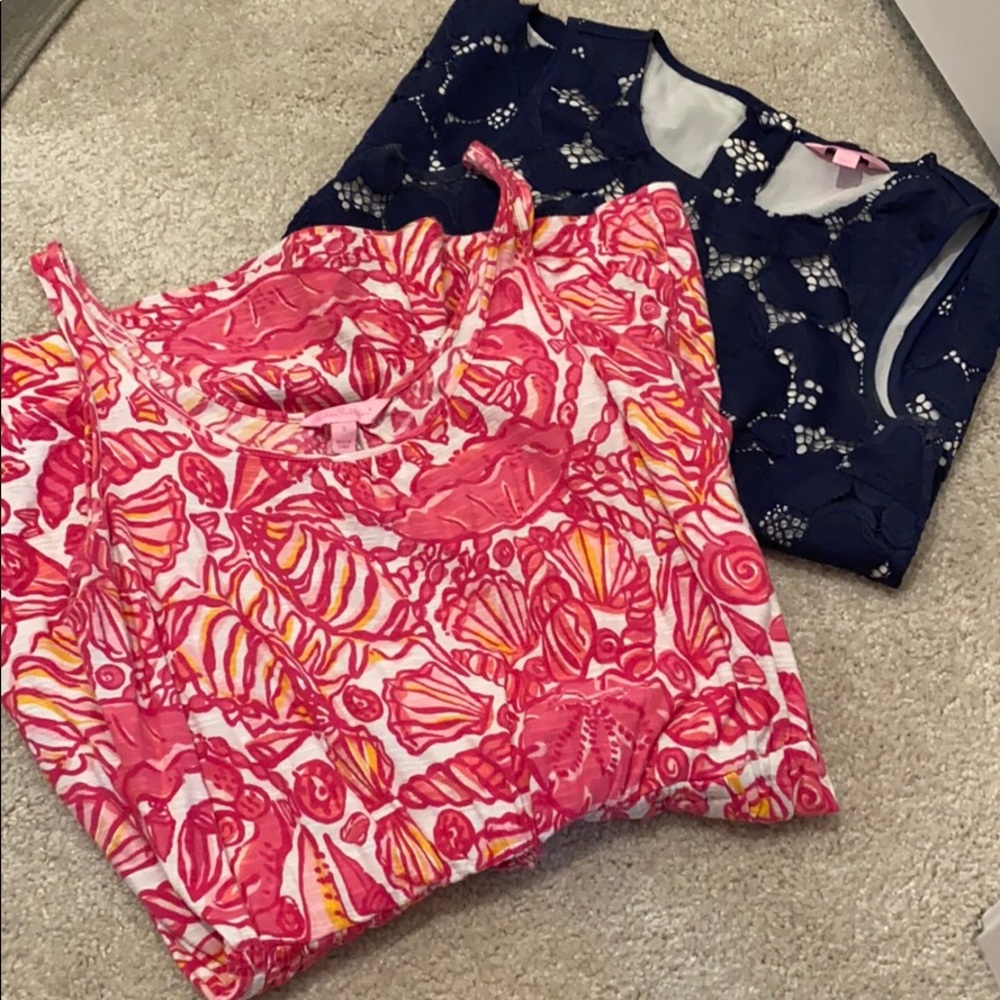 Lilly Pulitzer Top and Cover up
